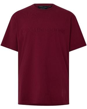 Canada Goose Crewneck Shortsleeve Tee - Red