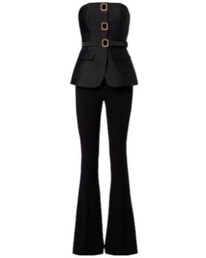 Self-Portrait Casual Jumpsuit - Black