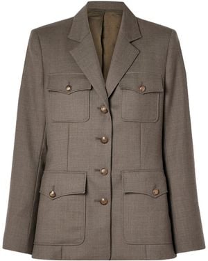 【NILI LOTAN】送料込☆ パティコットンブレンドジャケット Jacket Nili Lotan Green size 8 US in Cotton - 42899476