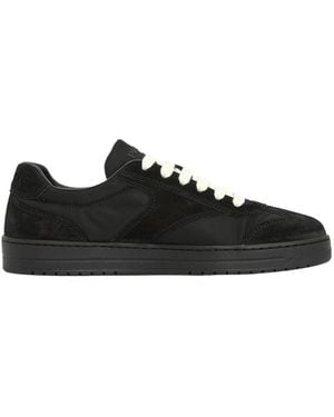 Prada Lace Up Sneakers - Black