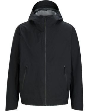 Veilance Hooded Zip-Up Jacket - Black