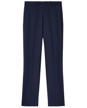 Off-White c/o Virgil Abloh Mid-Rise Straight Leg Trousers - Blue