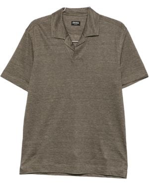 ZEGNA Short-Sleeve Polo Shirt - Green