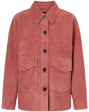 Arma Kaylee Paneled Suede Jacket - Pink