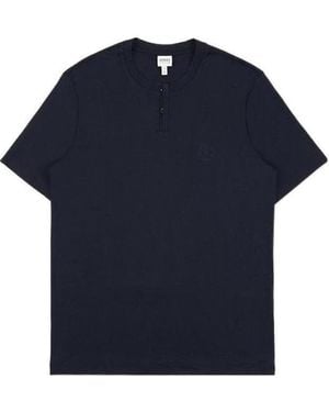 Armani Collezioni Round-Necked T-Shirt - Blue