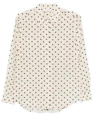 P.A.R.O.S.H. Polka Dot Long-Sleeve Shirt - Natural