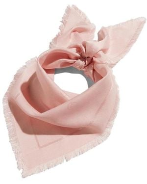 Gucci Double G Silk Wool Shawl - Pink