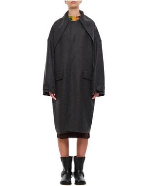 Plan C Felted Coat - Black