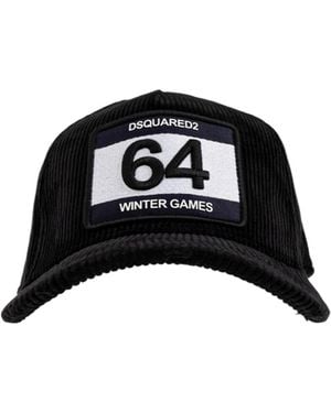 DSquared² Logo Baseball Cap - Black