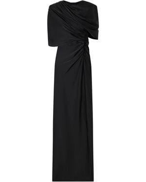 Stella McCartney Backless Shawl Dress - Black