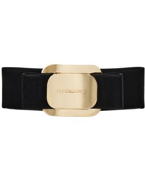 Ferragamo Ferragamo Logo-Engraved Hair Clip - White