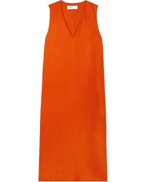 Rohe V-Neck Dress - Orange
