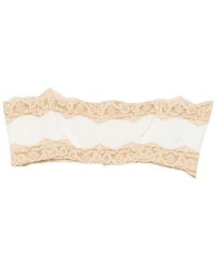 Bode Trousseau Lace Bra - Natural