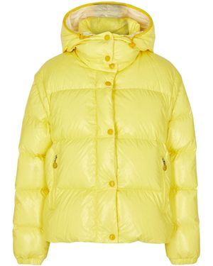 Moncler Cotton Short Puffer Jacket - Yellow
