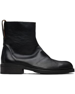 Our Legacy Daimono Zip Leather Boots - Black
