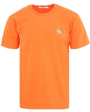 Maison Kitsuné Logo T-Shirt - Orange