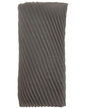 Emporio Armani Pleated Oversized Scarf - Grey