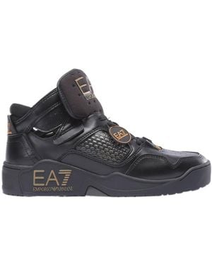 EA7 Ultimate Kombat High-Top Trainers - Black