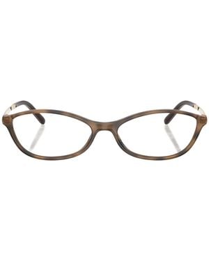 Miu Miu Tortoiseshell-Effect Glasses - White