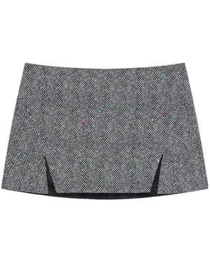 Givenchy Sliced Mini Skirt - Grey