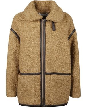IRO Zipped Coat - Natural