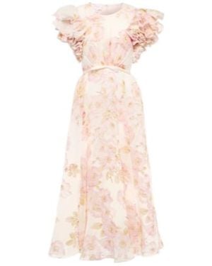 Giambattista Valli Floral Silk Georgette Gown - Pink