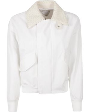 Bottega Veneta Water-Repellent Lightweight Blouson - White