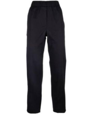 Peserico Monili-Chain Elasticated-Waistband Pants - Blue