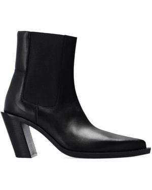 Acne Studios Pointed Leather Boots - Black