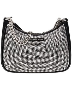 Michael Kors Michael Embellished Chain Linked Shoulder Bag - Grey