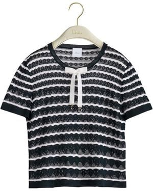 Dior Marinière Short-Sleeved Jumper - Blue
