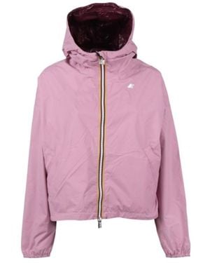 K-Way Laurette Plus Hooded Jacket - Pink