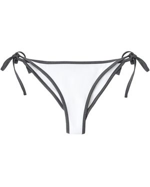 Brunello Cucinelli Side-Tie Bikini Bottoms - White