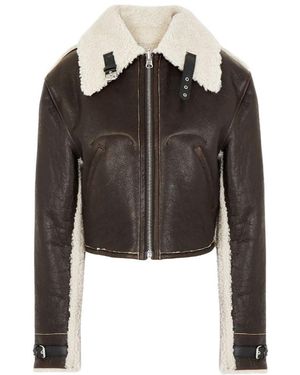Maison Margiela Reversible Aviator Shearling Jacket - Black