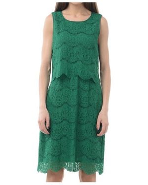 Armani Jeans A Tight Lace Dress - Green