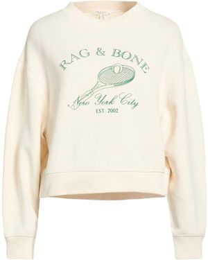 Rag & Bone Solidcolor Cropped Hoodie - Natural