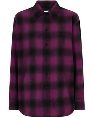 Balenciaga Flannel Shirt - Purple