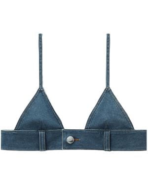 Alexander Wang Denim Bra Top - Blue