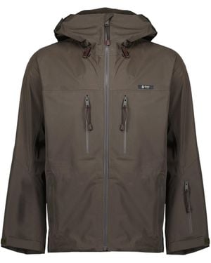 Prada Logo Tag Hooded Jacket - Multicolour