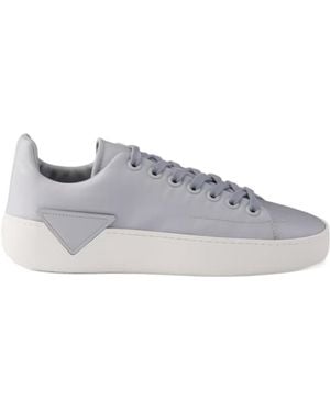 Prada Lace-Up Low-Top Casual Shoes - Gray