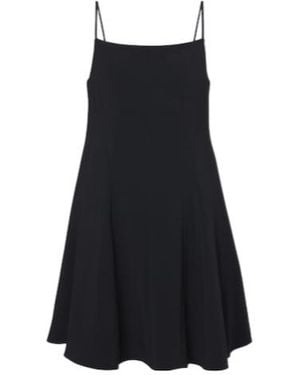 Givenchy Sliced Crepe Cady Minidress - Black