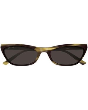 Gucci Geometric-Frame Sunglasses - White