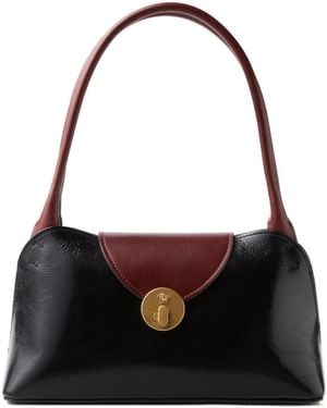 Versace Vivian Small Leather East/West Shoulder Bag - Black