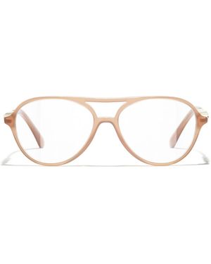 CHANEL Full Frame Glasses - White