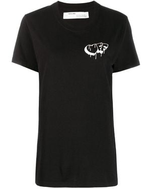 Off-White c/o Virgil Abloh Logo Printed T-Shirt - Black