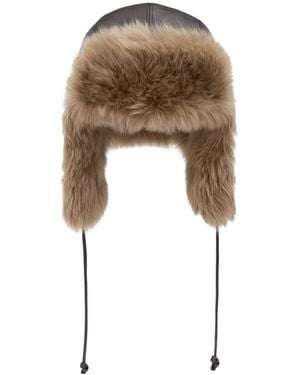 Saint Laurent Ear-Protecting Hunter Hat - Natural
