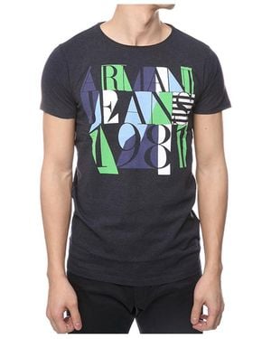 Armani Jeans Logo Details T-Shirt - Grey
