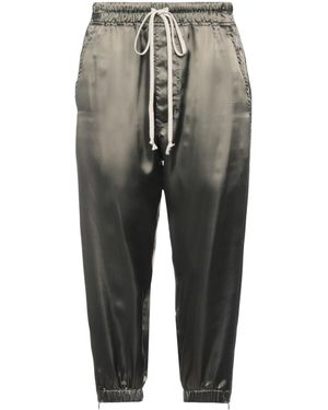 Rick Owens Solidcolor Satin Trousers - Grey