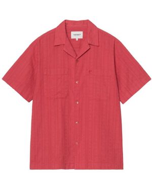 Carhartt Gareth Bowling-Collar Shirt - Red