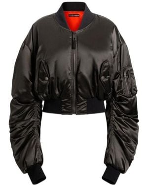 Dolce & Gabbana Nylon Canvas Over Jacket - Black